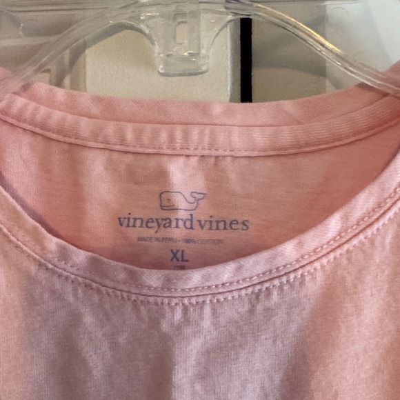 Vineyard Vines Light Pink Kids Tee with Pocket - Picture 3 of 4